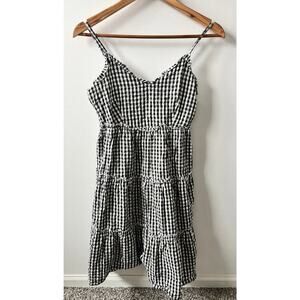 Sim & Sam gingham dress women's size medium
